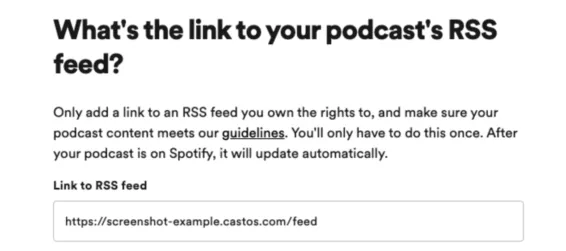 Spotify RSS feed