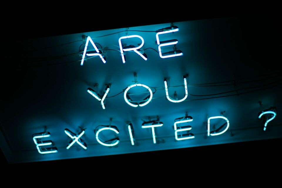 are you excited sign