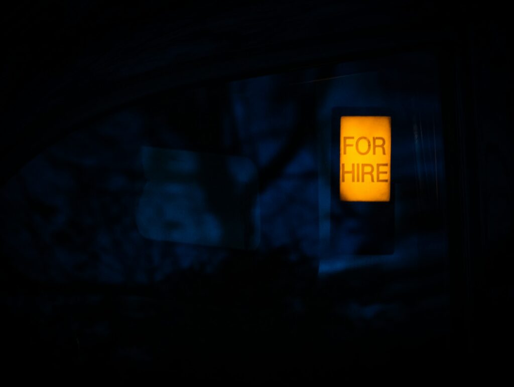 For hire sign