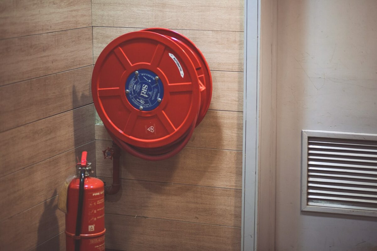 firehose and extinguisher
