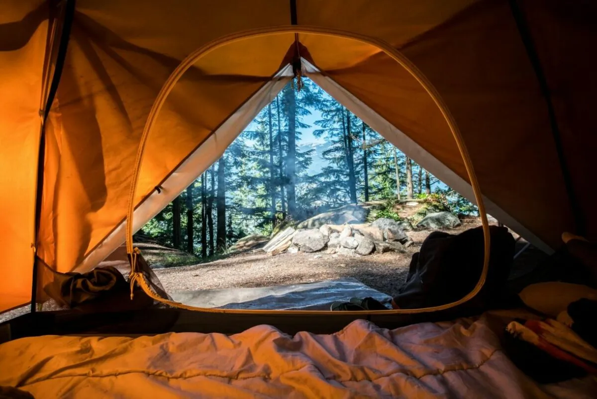 beautiful tent view