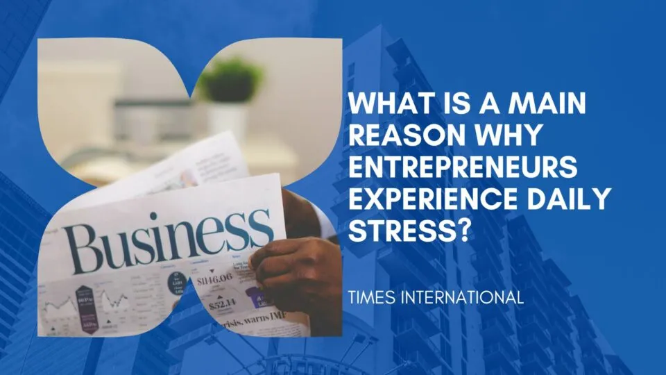 What is a main reason why entrepreneurs experience daily stress?