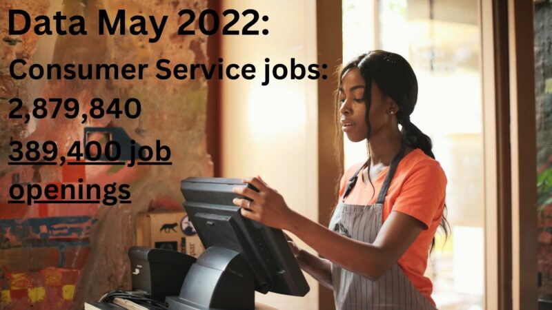 How many jobs are available in consumer services